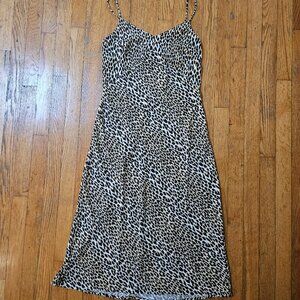 Levi's Marietta Satin Leopard Slip Dress size XS